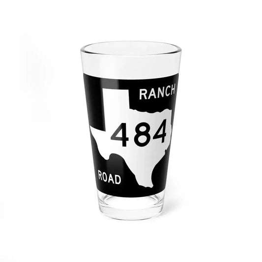 Texas RM 484 (Texas) (Road Sign) Pint Glass 16oz 16oz - Go Mug Yourself