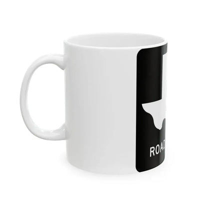 Texas RM 50 (Texas) (Road Sign) White Coffee Mug - Go Mug Yourself