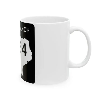 Texas RM 734 (Texas) (Road Sign) White Coffee Mug - Go Mug Yourself