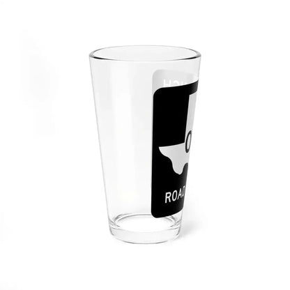 Texas RM XXXX (Texas) (Road Sign) Pint Glass 16oz - Go Mug Yourself