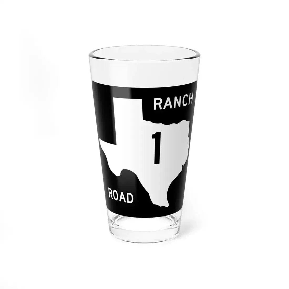 Texas RR 1 (Texas) (Road Sign) Pint Glass 16oz 16oz - Go Mug Yourself