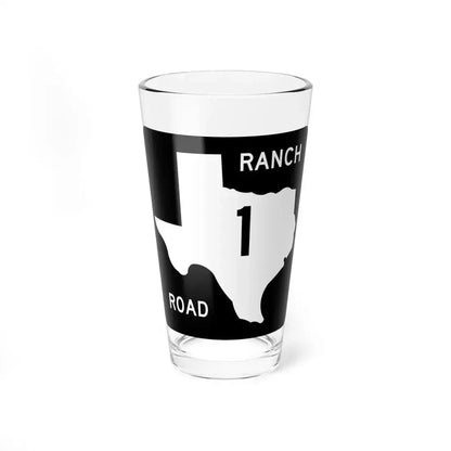 Texas RR 1 (Texas) (Road Sign) Pint Glass 16oz 16oz - Go Mug Yourself