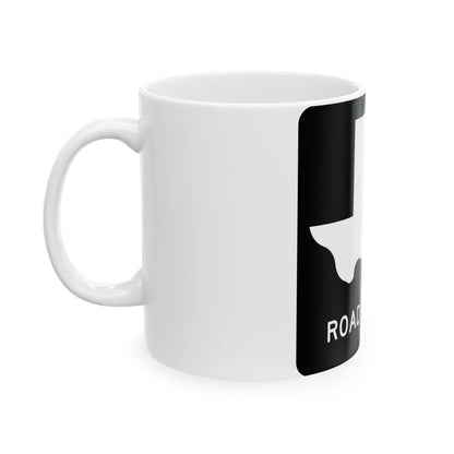 Texas RR 1 (Texas) (Road Sign) White Coffee Mug - Go Mug Yourself
