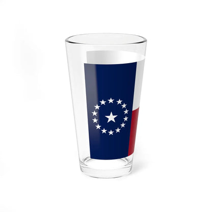 Texas Secession Flag Variant 1 (United States) Pint Glass 16oz - Go Mug Yourself