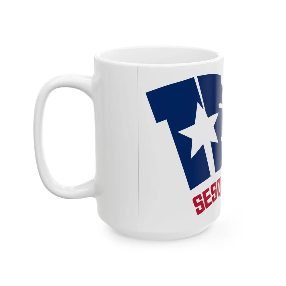 Texas Sesquicentennial Flag (United States) White Coffee Mug - Go Mug Yourself