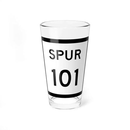 Texas Spur 101 (Texas) (Road Sign) Pint Glass 16oz 16oz - Go Mug Yourself