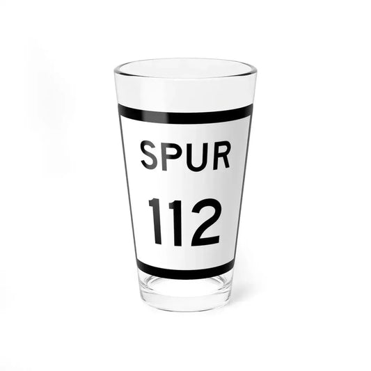 Texas Spur 112 (Texas) (Road Sign) Pint Glass 16oz 16oz - Go Mug Yourself