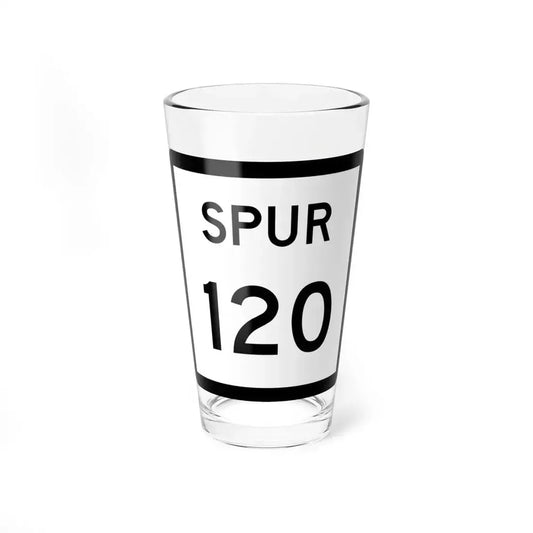 Texas Spur 120 (Texas) (Road Sign) Pint Glass 16oz 16oz - Go Mug Yourself