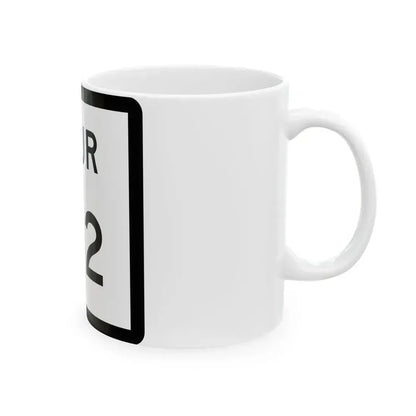 Texas Spur 122 (Texas) (Road Sign) White Coffee Mug - Go Mug Yourself