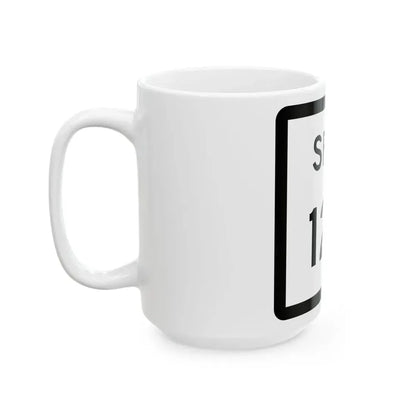 Texas Spur 122 (Texas) (Road Sign) White Coffee Mug - Go Mug Yourself