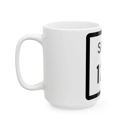 Texas Spur 124 (Texas) (Road Sign) White Coffee Mug - Go Mug Yourself