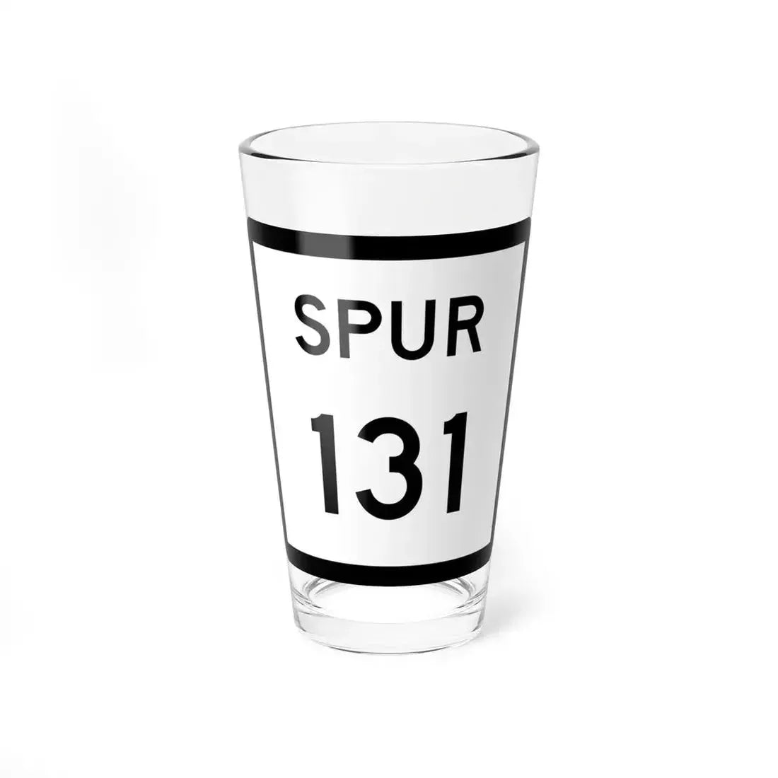 Texas Spur 131 (Texas) (Road Sign) Pint Glass 16oz 16oz - Go Mug Yourself