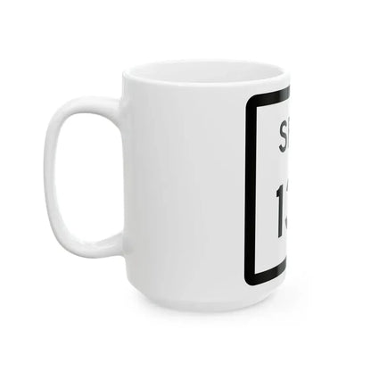 Texas Spur 133 (Texas) (Road Sign) White Coffee Mug - Go Mug Yourself