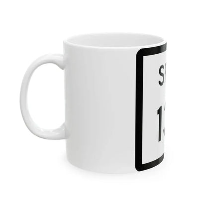 Texas Spur 137 (Texas) (Road Sign) White Coffee Mug - Go Mug Yourself