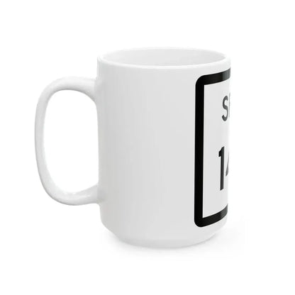 Texas Spur 143 (Texas) (Road Sign) White Coffee Mug - Go Mug Yourself