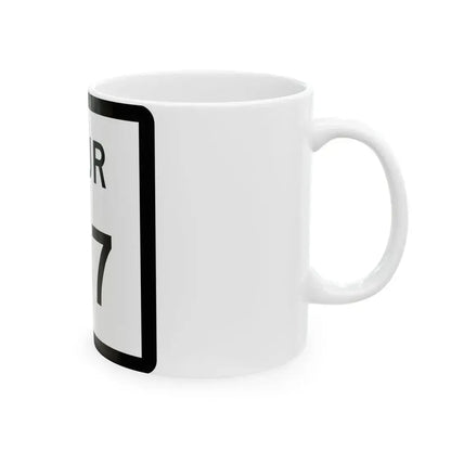 Texas Spur 147 (Texas) (Road Sign) White Coffee Mug - Go Mug Yourself