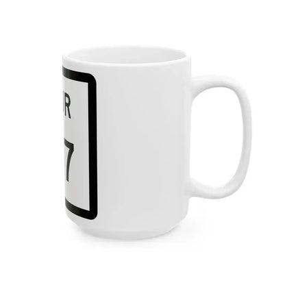 Texas Spur 147 (Texas) (Road Sign) White Coffee Mug - Go Mug Yourself