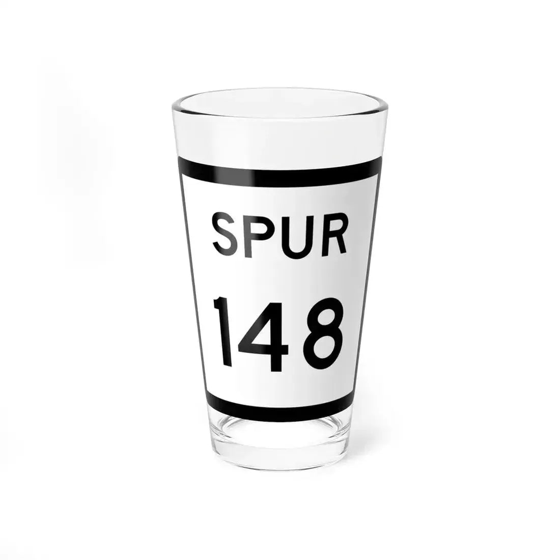 Texas Spur 148 (Texas) (Road Sign) Pint Glass 16oz 16oz - Go Mug Yourself