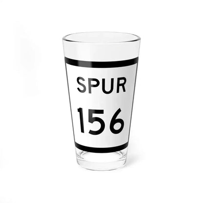 Texas Spur 156 (Texas) (Road Sign) Pint Glass 16oz 16oz - Go Mug Yourself