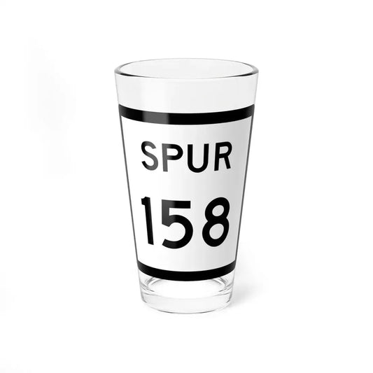 Texas Spur 158 (Texas) (Road Sign) Pint Glss 16oz 16oz - Go Mug Yourself