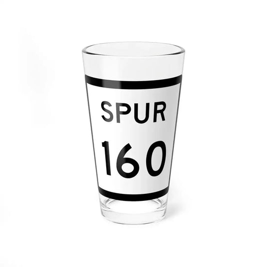 Texas Spur 160 (Texas) (Road Sign) Pint Glss 16oz 16oz - Go Mug Yourself