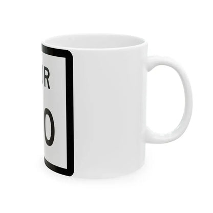 Texas Spur 160 (Texas) (Road Sign) White Coffee Mug - Go Mug Yourself
