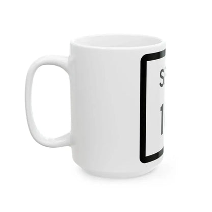 Texas Spur 161 (Texas) (Road Sign) White Coffee Mug - Go Mug Yourself