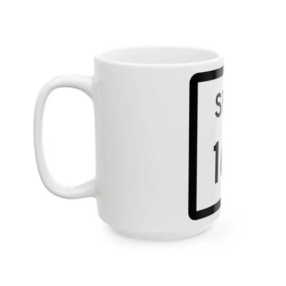 Texas Spur 167 (Texas) (Road Sign) White Coffee Mug - Go Mug Yourself