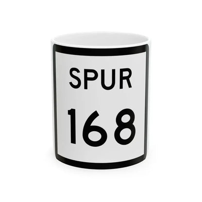 Texas Spur 168 (Texas) (Road Sign) White Coffee Mug 11oz - Go Mug Yourself
