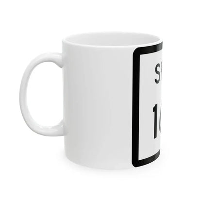 Texas Spur 168 (Texas) (Road Sign) White Coffee Mug - Go Mug Yourself