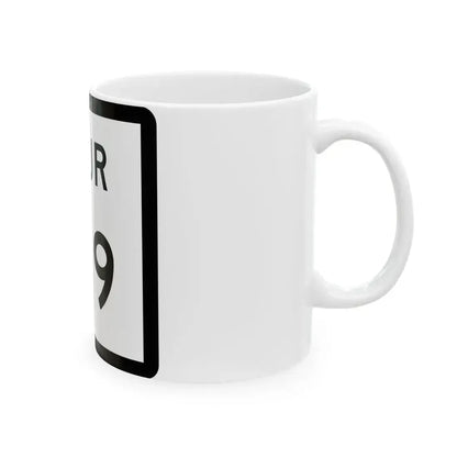 Texas Spur 169 (Texas) (Road Sign) White Coffee Mug - Go Mug Yourself