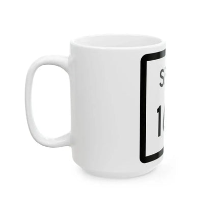 Texas Spur 169 (Texas) (Road Sign) White Coffee Mug - Go Mug Yourself