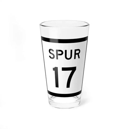 Texas Spur 17 (Texas) (Road Sign) Pint Glass 16oz 16oz - Go Mug Yourself