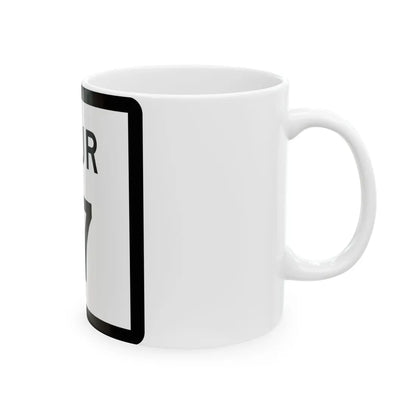 Texas Spur 17 (Texas) (Road Sign) White Coffee Mug - Go Mug Yourself