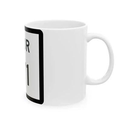 Texas Spur 171 (Texas) (Road Sign) White Coffee Mug - Go Mug Yourself