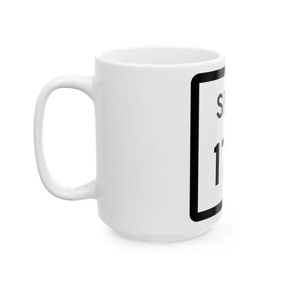 Texas Spur 172 (Texas) (Road Sign) White Coffee Mug - Go Mug Yourself