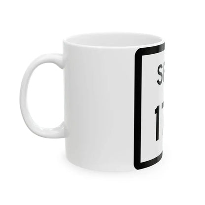 Texas Spur 176 (Texas) (Road Sign) White Coffee Mug - Go Mug Yourself