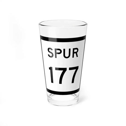 Texas Spur 177 (Texas) (Road Sign) Pint Glss 16oz 16oz - Go Mug Yourself
