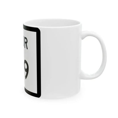 Texas Spur 179 (Texas) (Road Sign) White Coffee Mug - Go Mug Yourself