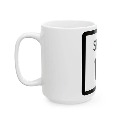 Texas Spur 18 (Texas) (Road Sign) White Coffee Mug - Go Mug Yourself