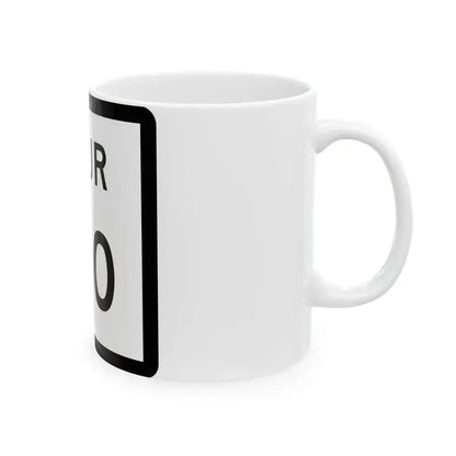 Texas Spur 180 (Texas) (Road Sign) White Coffee Mug - Go Mug Yourself