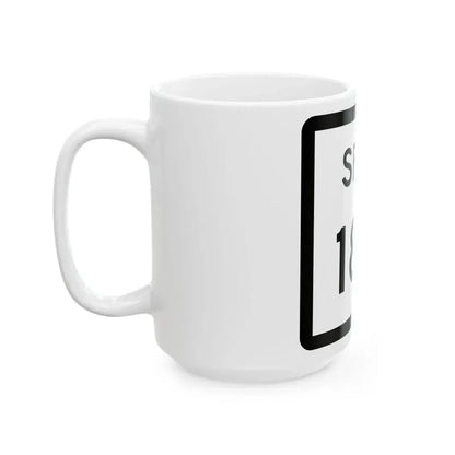 Texas Spur 180 (Texas) (Road Sign) White Coffee Mug - Go Mug Yourself