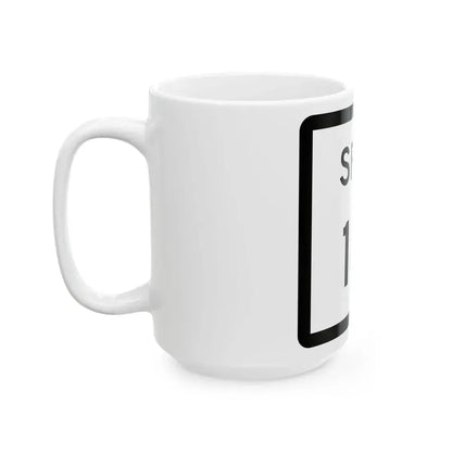 Texas Spur 181 (Texas) (Road Sign) White Coffee Mug - Go Mug Yourself