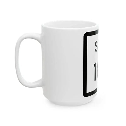Texas Spur 182 (Texas) (Road Sign) White Coffee Mug - Go Mug Yourself