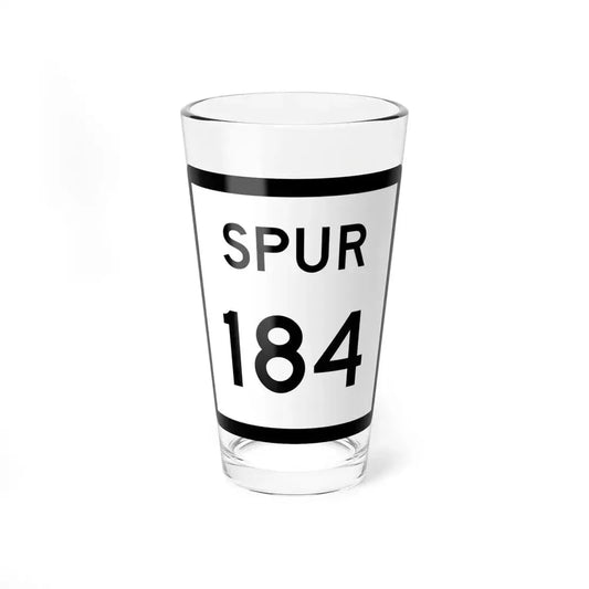 Texas Spur 184 (Texas) (Road Sign) Pint Glass 16oz 16oz - Go Mug Yourself