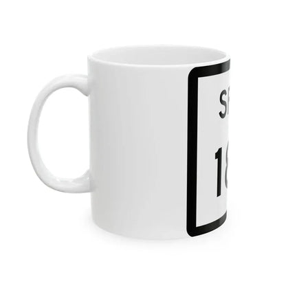 Texas Spur 184 (Texas) (Road Sign) White Coffee Mug - Go Mug Yourself