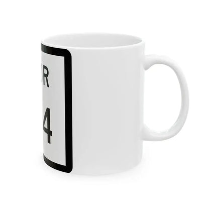 Texas Spur 184 (Texas) (Road Sign) White Coffee Mug - Go Mug Yourself