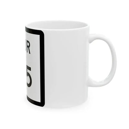 Texas Spur 185 (Texas) (Road Sign) White Coffee Mug - Go Mug Yourself