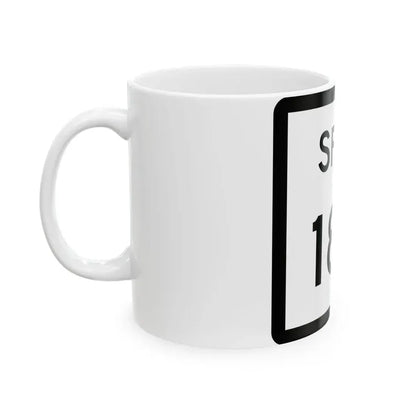 Texas Spur 186 (Texas) (Road Sign) White Coffee Mug - Go Mug Yourself