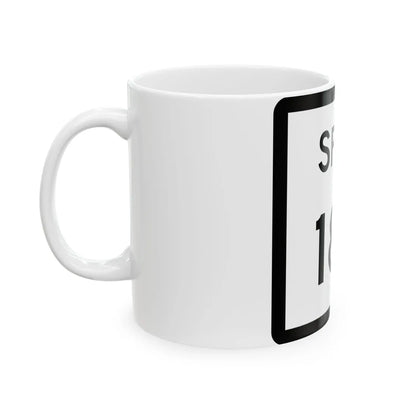 Texas Spur 187 (Texas) (Road Sign) White Coffee Mug - Go Mug Yourself